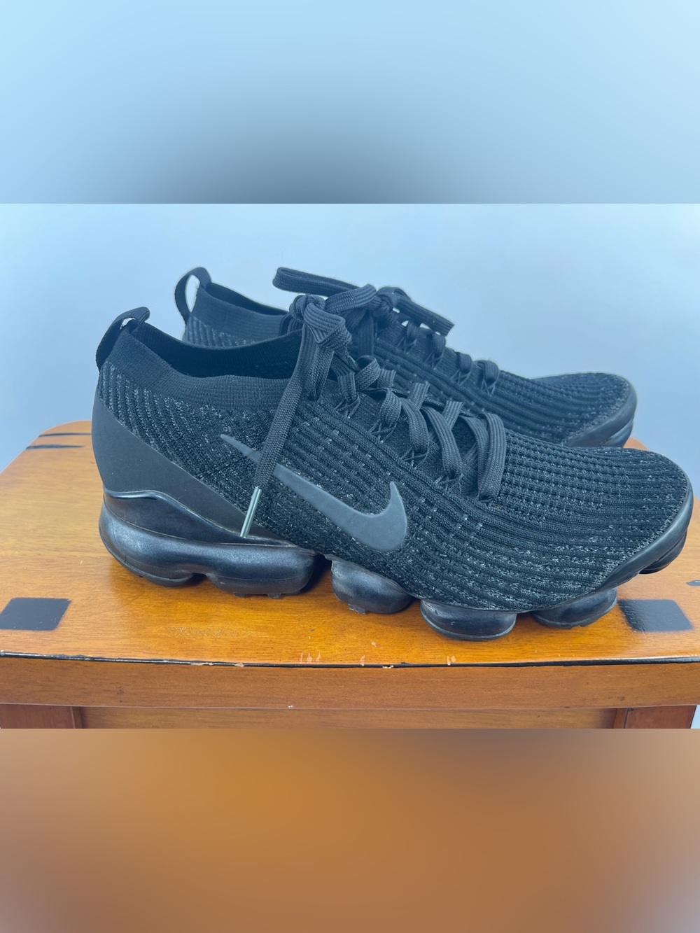 Nike Women’s Black Air VaporMax Flyknit 3 Sneaker Size 10.5